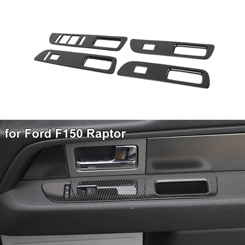30pcs Full Interior Decoration Cover Trim Kit For Ford F150 2009-14 Carbon Fiber - Picture 9 of 13