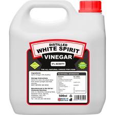 Distilled White Spirit Vinegar 5% Acidity 500ml for Cooking Cleaning Pickling 10.98 per litre