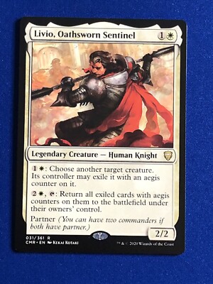 X1 Livio, Oathsworn Sentinel Commander Legends mtg Magic The  Gathering  EDH