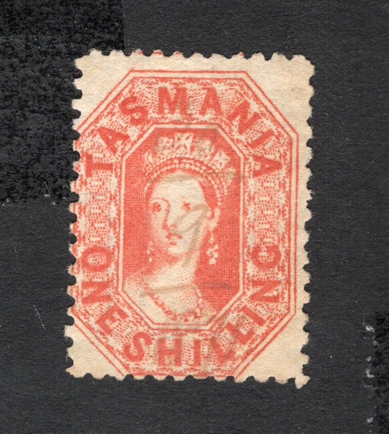Australia Tasmania  1865 stamp SG#77 p.12 START15%ONLY used CV=105$