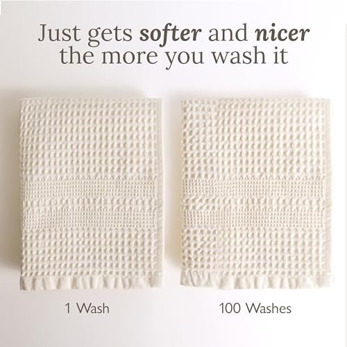 Paquete de 4 paños exfoliantes finos de secado rápido para cara y cuerpo clase... - Imagen 5 de 6