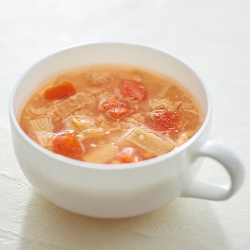Sopa de miso liofilizada MUJI huevo col comida instantánea caldo dieta taza Japón 39,8 g - Imagen 7 de 37