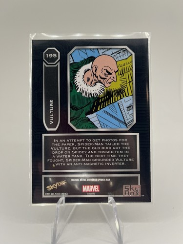 2021 Skybox Marvel Metal Universe High Series Light FX Yellow Vulture #195 - Bild 2 von 2