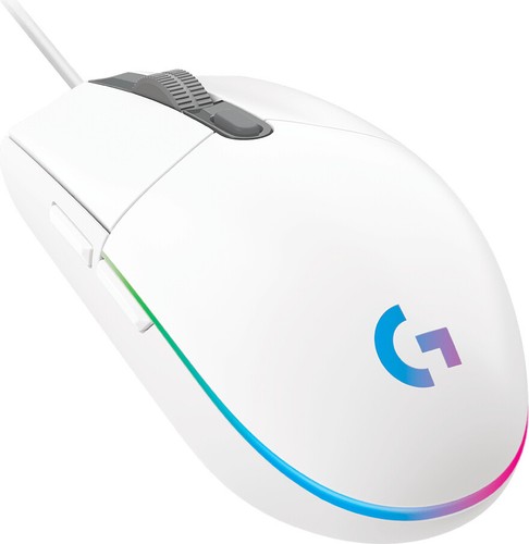 Logitech LightSync Mouse Gaming 6 Tasti 8000 DPI USB-A Bianco 910-005797 G G203 - Foto 2 di 3