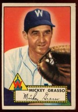 1952 Topps #90 Mickey Grasso VG Senators  72042