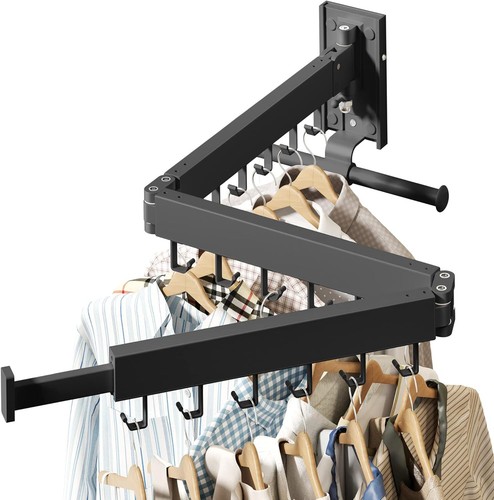 Wall Mounted Clothes Hanger,Clothes Drying Rack,Laundry Drying Rack - Picture 4 of 6