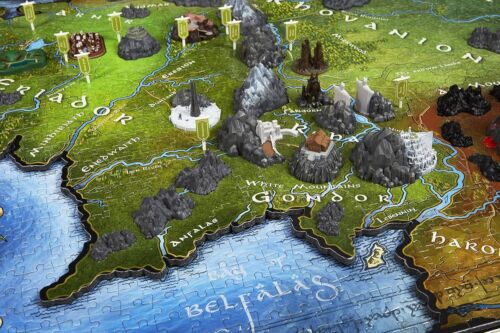 4D Cityscape Lord of The Ring Middle Earth 3D Time Puzzle (1390 Piece) NEW - Picture 4 of 8