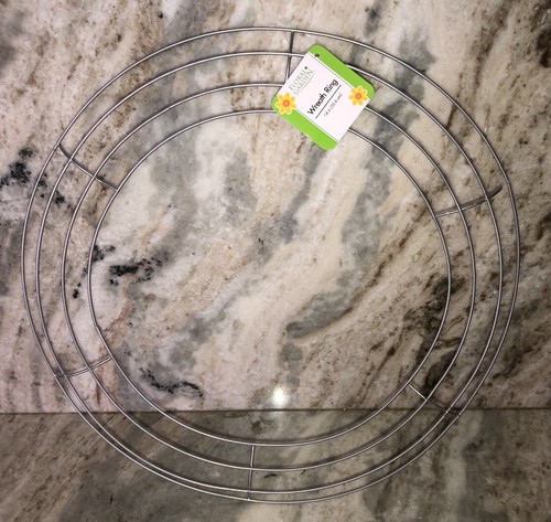 14” Silver Wire Wreath Form-Xmas,Halloween,Thanksgiving,Memorial Day-NEW-SHIP24H - Picture 12 of 12