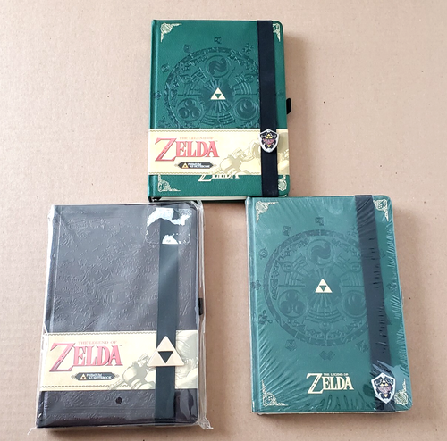 Menge 3 Neu -2 Versiegelt Legend Of Zelda Premium Journal Notizbücher, 1 Unversiegelt