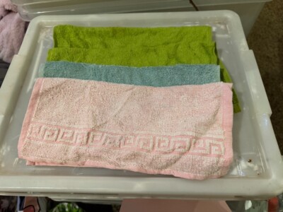 Restposten 4 x Gesichtstücher Waschlappen Bad Körper Waschlappen