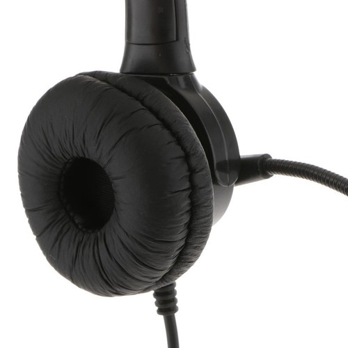 RJ9 Call Center Noise Cancelling Headset/Headphone for Office Desk Telephone - Zdjęcie 6 z 7