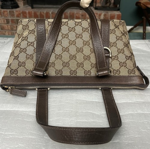 Gucci GG Logo Supreme Abbey Small Tote Bag Brown Canvas Purse Handtasche - TOP - Bild 10 von 13