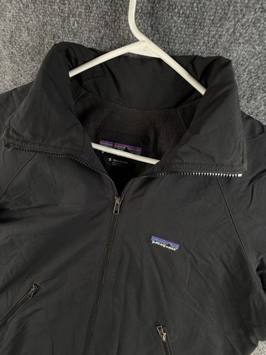 Patagonia Men Black Full Zip Jacket Shelled Synchilla Warm Fleece Lined Adult - Picture 2 of 17