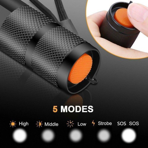 1/2/3stk LED Polizei Taschenlampe Swat T6 Taktische Militär Zoom Camping Licht G - Bild 8 von 14