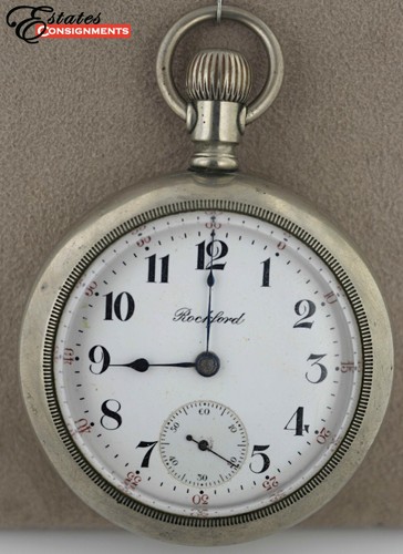Vintage 1908 Rockford Silveroid Open Face Pocket Watch - Picture 1 of 4