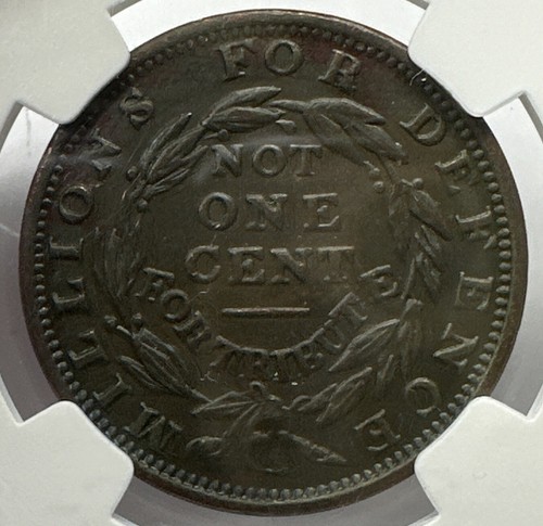 1841 HTML-17 Daniel Webster NGC AU55 BRANDNEU - Bild 3 von 3