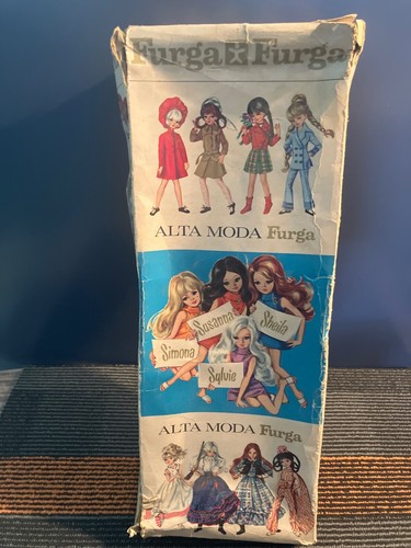 VINTAGE 17" SIMONA ALTA MODA DOLL - FURGA DOLL COMPANY ITALY 1960'S - W/ BOX - Afbeelding 9 van 9