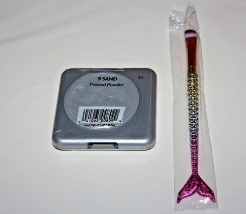 Jordana Pressed Powder #9 Sand New/ Sealed + Brush - Picture 2 of 2