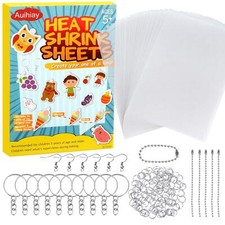145 Pieces Heat Shrink Plastic Sheet Kit Shrink Papers Include 20 PCS Shrink ...