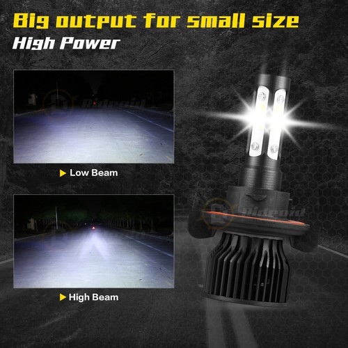 9008 H13 LED Headlight 4SIDE HI-Lo Beam Halogen HID Conversion Kit 6000K White - Picture 2 of 13