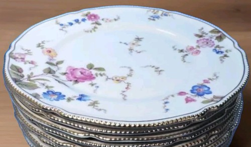 Set of 8 Castleton Sunnyvale 9.5" Luncheon Plates Rare HTF - Picture 2 of 3
