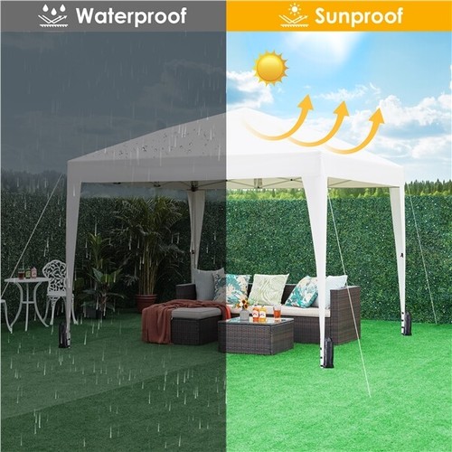 8×8/10×10/12×12 FT Pop Up Canopy, Outdoor Portable Tent w/ 4 Removable Sidewalls - Picture 6 of 42