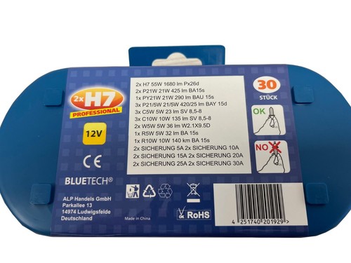 H7 Lampenbox Lampen Birnen Beleuchtung Glühlampen Sicherungen Set 12V 30 tlg. - Bild 4 von 6