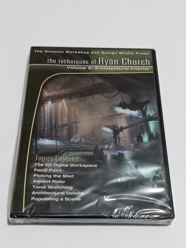 The Techniques of Ryan Church Volume 5: Architectural Interior DVD Video DVD-ROM - Picture 1 of 2