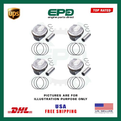 LAND ROVER RANGE ROVER 2.0T 204PT AJ200 ENGINE PISTONS RINGS SET 4 PCS PETROL