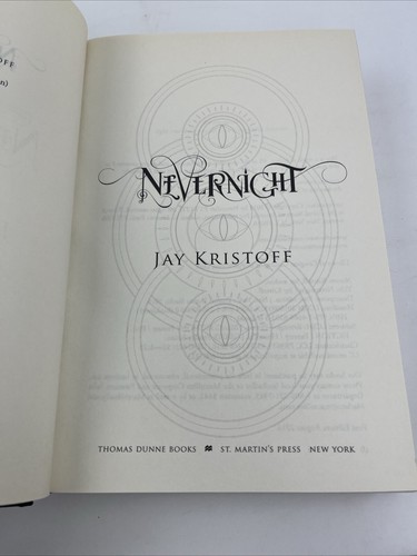 NEVERNIGHT, by Jay Kristoff, St. Martin's 2016, Hardcover, 1st Ed. - SIGNED - Imagen 9 de 12