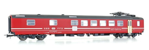 LS MODELS 47262 WR "Restaurant Self-Service" livrea rossa fasce bianche, SBB - Foto 4 di 5