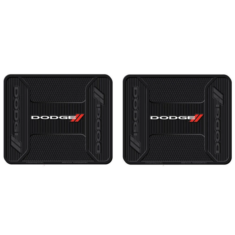 Nuevo juego de 4 alfombrillas de goma de alta resistencia delanteras y traseras Dodge Elite Racing a rayas Foto 3 de 3