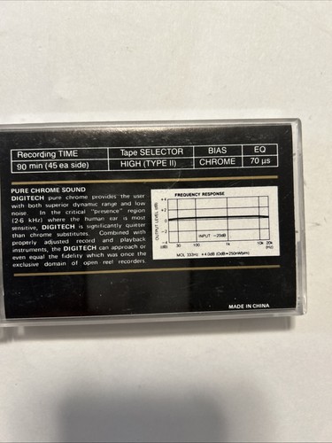 2 pieces pure chrome DTII 90 Chrome Bias 70us EQ Blank Audio Cassette Tape - Picture 6 of 10