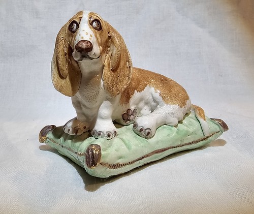 Estatuilla de perro Bassett Hound de cerámica Basil Matthews - Imagen 5 de 21