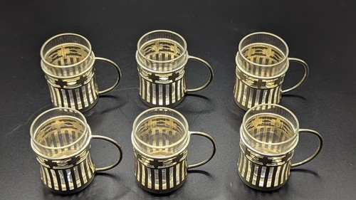 Portavasos de té de vidrio plateado antiguo Levi & Salaman Birmingham Reino Unido - Imagen 5 de 24