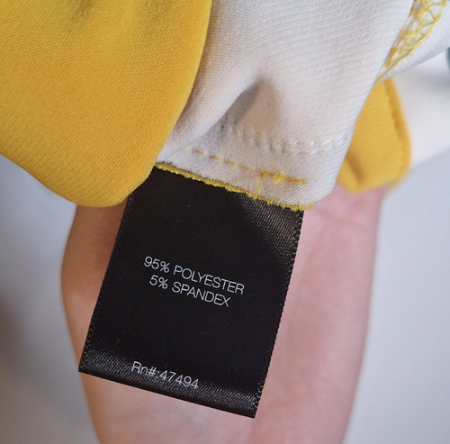 Norma Kamali Kill Bill yellow striped zip jacket XXS - Picture 9 of 12