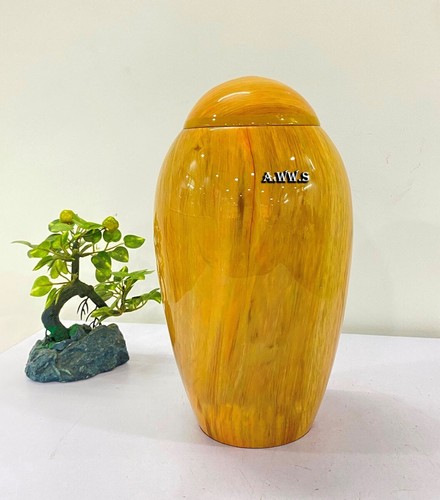 Yellow Beautiful Memorials Cremation Urns for Human Ashes Decorative Urns - Picture 11 of 13