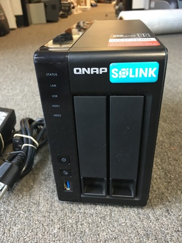 QNAP TS-251 Dual drive 2 x6 TB HDD's Nas External Storage with A/C adapater - Picture 5 of 13