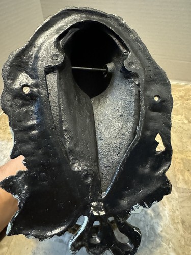 Cast Iron Towel Holder Horse Head Braun Rustic Farm Equestrian Wall Decor Metal - Picture 6 of 10