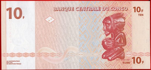 CONGO 10 FRANCOS 2003 Impreso G&D P 93 UNC Envío Gratis desde 100$ - Imagen 3 de 3
