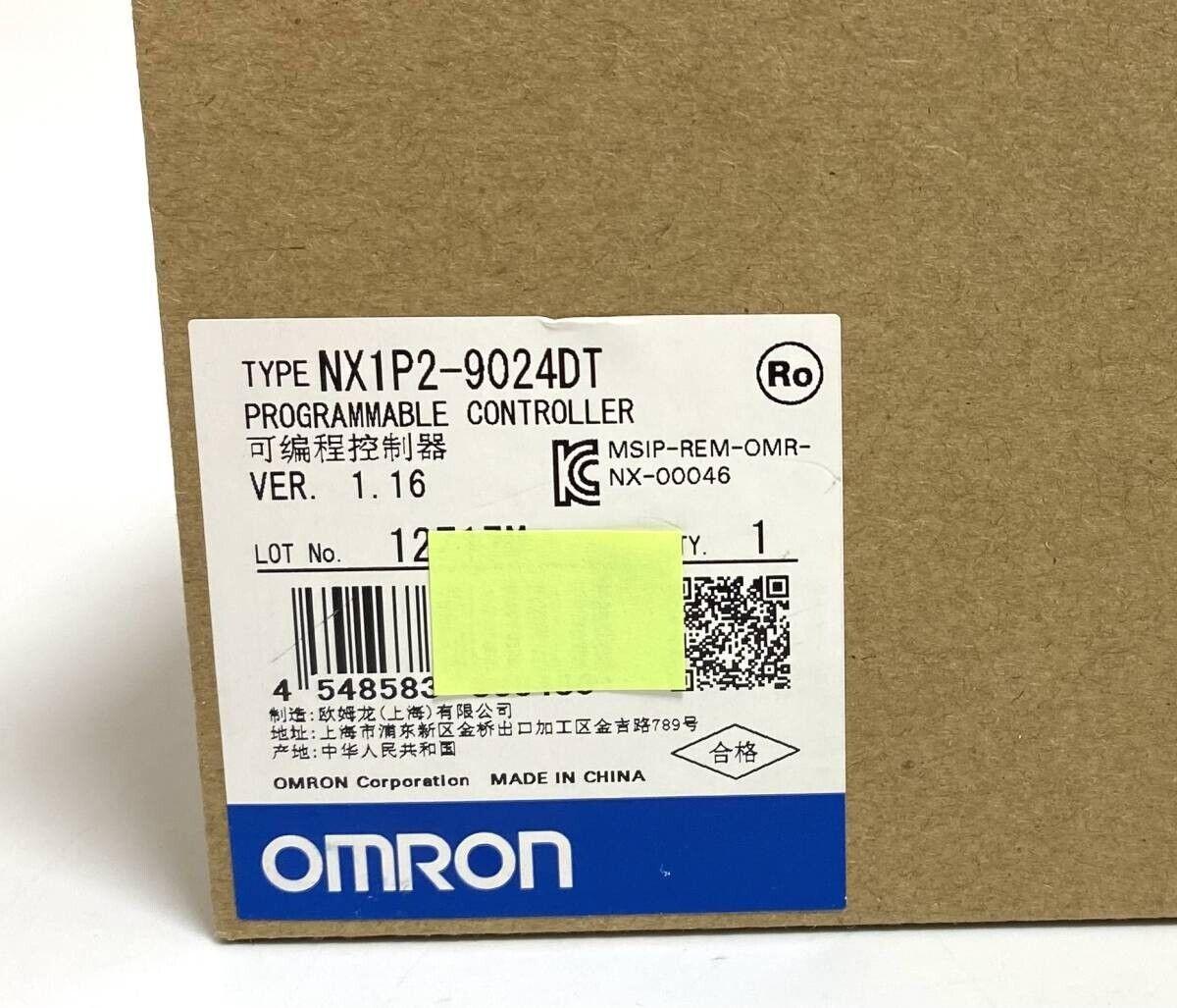 OMRON NX1P2-9024DT CPU unit PLC in box from Japan New | eBay OMRON NX1P2-9024DT CPU unit PLC in box from Japan New | eBay