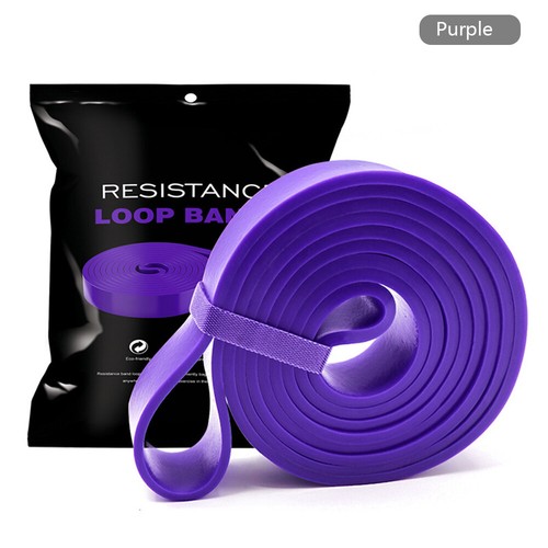 Elastic Resistance Band Exercise Gym Fitness Strength Belt (Purple 32mm) - Imagen 3 de 6