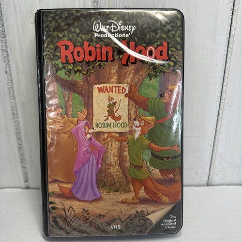Walt Disney's Robin Hood schwarz diamant klassisch VHS schwarz Klapphülle 228VS