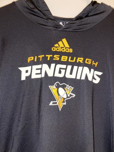 Men's Adidas Training Top Pittsburgh Penguins Long Sleeve XL - Picture 2 of 4