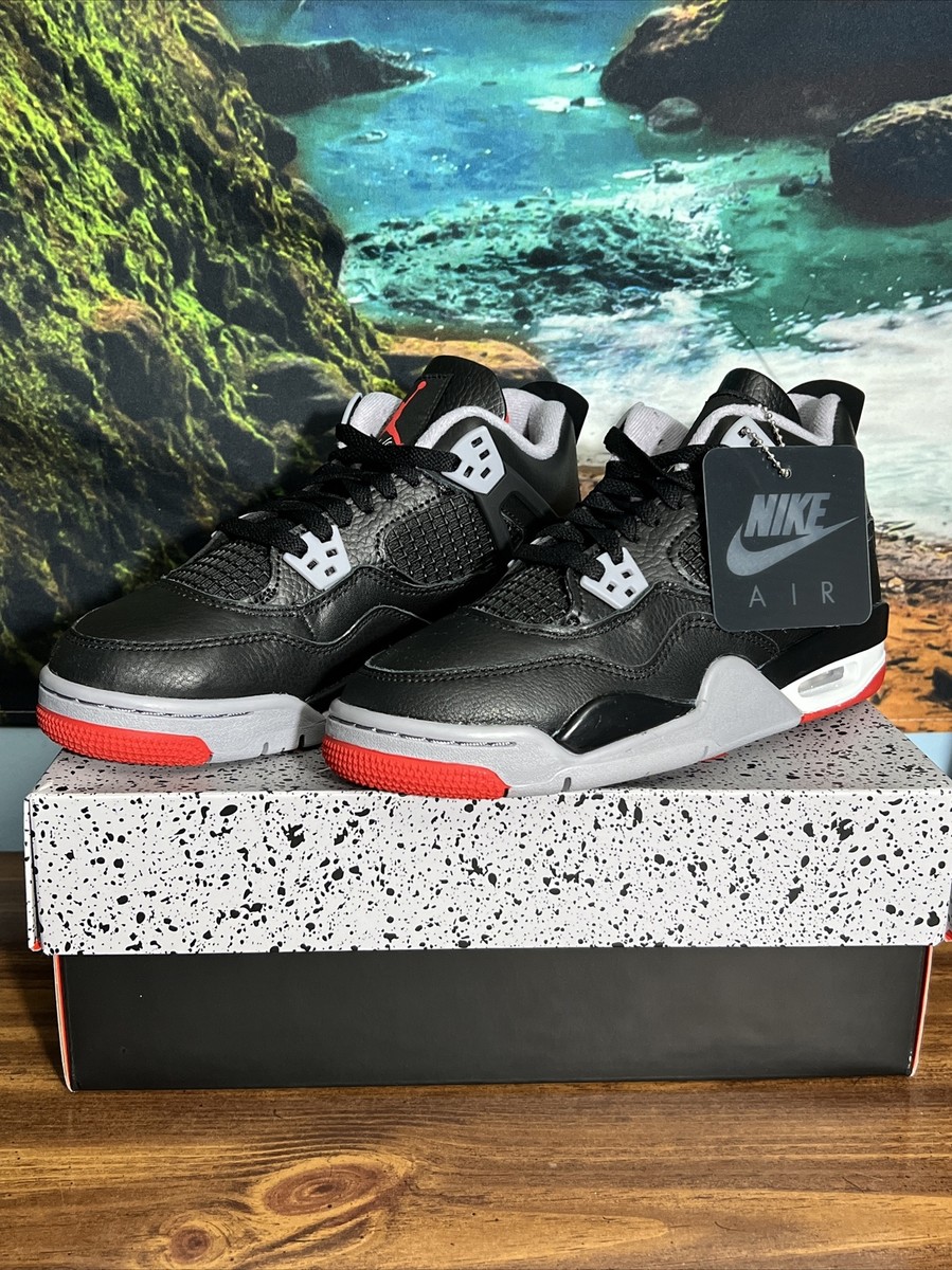 Nike Air Jordan 4 Retro Bred Reimagined GS Size 5.5Y (FQ8213 Nike Air Jordan 4 Retro Bred Reimagined GS Size 5.5Y (FQ8213
