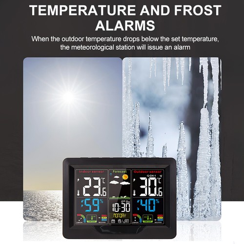 Weather Station with Outdoor Sensor Wireless, Digital Home Weather Temperature - Picture 6 of 14