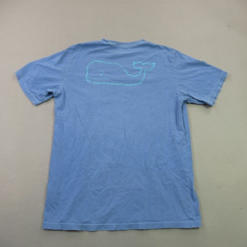 Vineyard Vines Shirt Girls XL Crew Neck Lightweight Blue Pocket - Picture 5 of 8