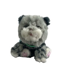 Little Live Pets SMOOCH My Dream Kitten Interactive Toy plush GRAY Cat • WORKS!!