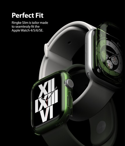 Do Apple Watch Series 6 / 5 / 4 / SE Etui 40mm Ringke [Slim] Przezroczysta pokrywa 2-pak - Zdjęcie 50 z 110