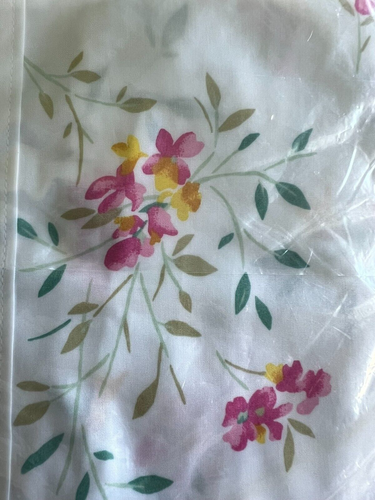 Neu mit Etikett Lands' End ~ Damengröße 18 ~ 3/4-Ärmel Tunika Top ~ weiß & geblümt ~ bügelfrei - Bild 5 von 10